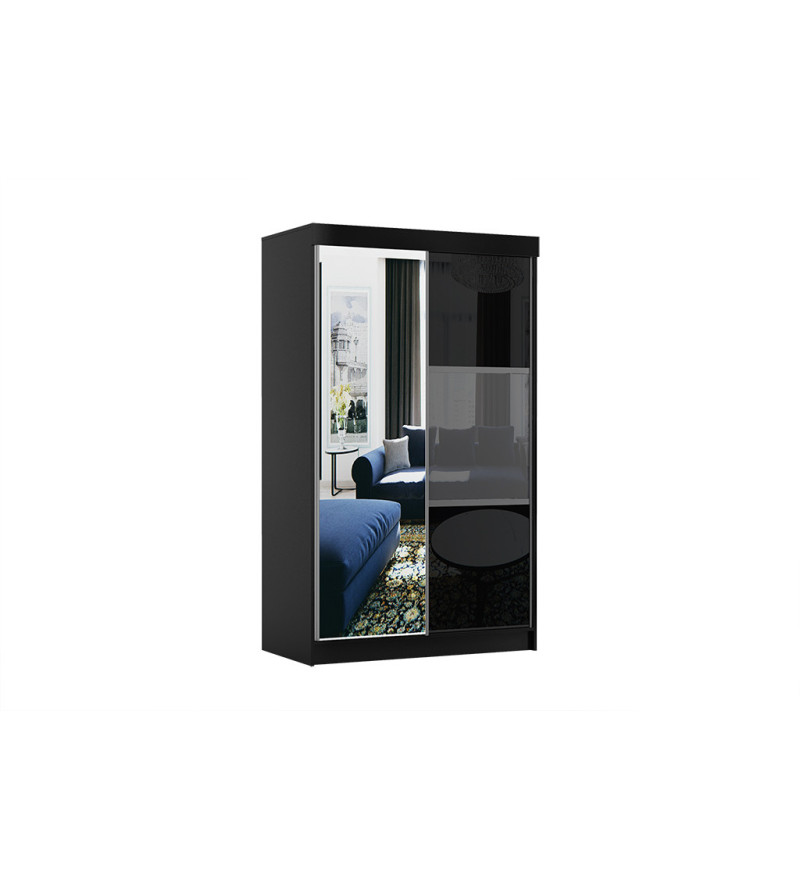 Schwebetürenschrank RA 120 cm mit Spiegel