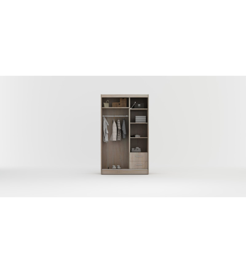 Schwebetürenschrank RA 120 cm mit Spiegel
