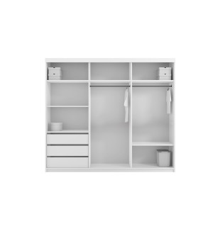 Schwebetürenschrank RA 250 cm mit Spiegel