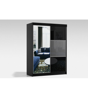 Schwebetürenschrank SA 150 cm mit Spiegel