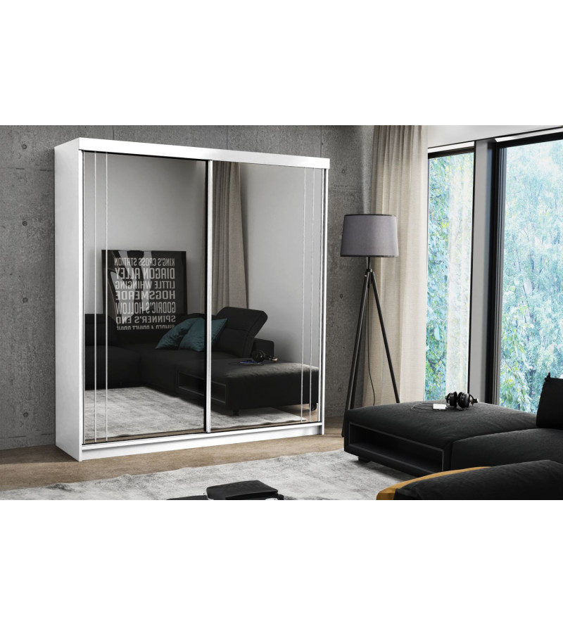 Schwebetürenschrank ST 150 cm mit Spiegel