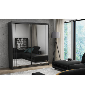 Schwebetürenschrank ST 150 cm mit Spiegel