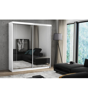 Schwebetürenschrank ST 200 cm mit Spiegel