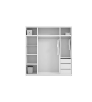 Schwebetürenschrank ST 200 cm mit Spiegel