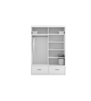 Schwebetürenschrank SY LED 150 cm mit Spiegel