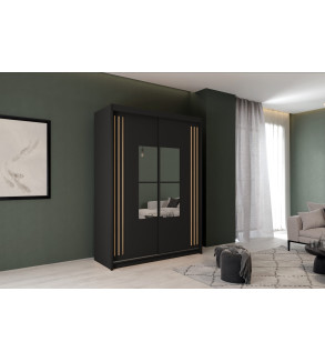 Schwebetürenschrank JA 150 cm mit Spiegel