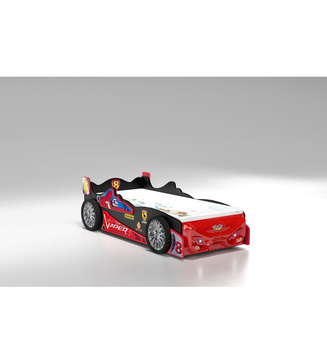 KRUDOX Vaper Car Kinder- und Babybett mit Matratze
