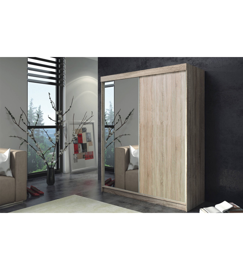 Schwebetürenschrank AR 150 cm mit Spiegel