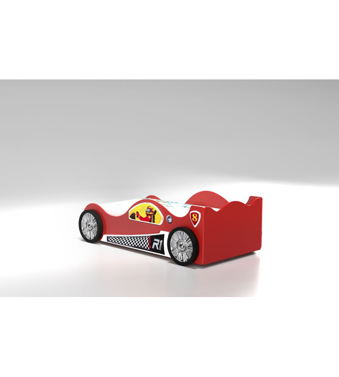 KRUDOX Monza Auto Mini Rot Kinder- und Babybett mit Matratze