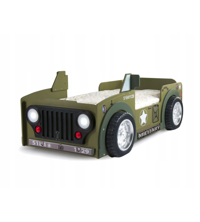 KRUDOX JEEP Auto-Kinderbett mit Matratze