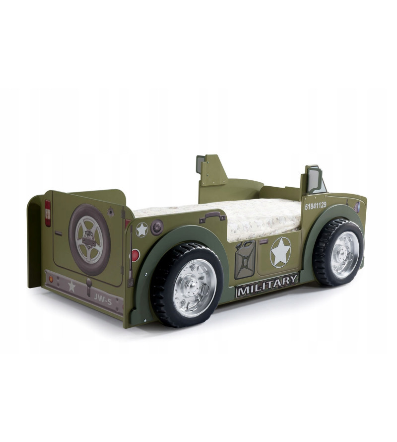 KRUDOX JEEP Auto-Kinderbett mit Matratze