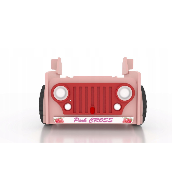 KRUDOX JEEP ROSE Kinder- und Babybett mit Matratze