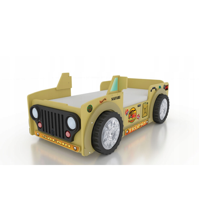 KRUDOX SAFARI Kinder- und Babybett mit Matratze