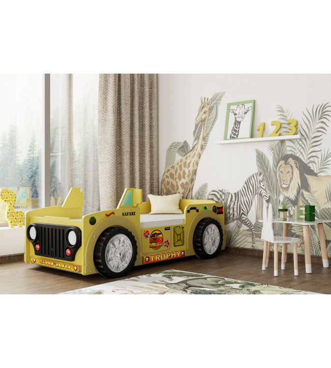 KRUDOX SAFARI Kinder- und Babybett mit Matratze