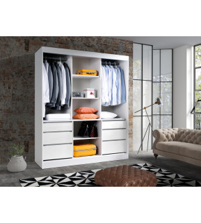 Schwebetürenschrank HA 180 cm mit Spiegel