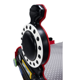 KRUDOX LOCOMOTIVE Rotes Kinderbett mit Matratze