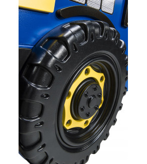 KRUDOX TRACTOR Blaues Kinderbett mit Matratze