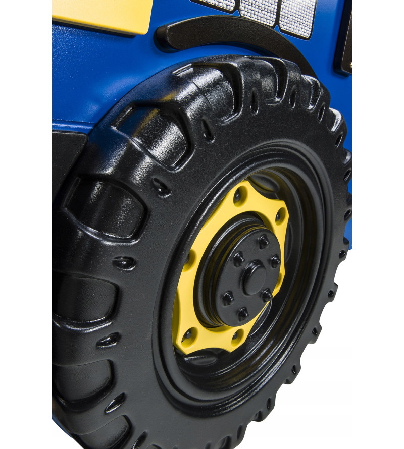 KRUDOX TRACTOR Blaues Kinderbett mit Matratze