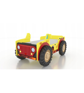 KRUDOX MONSTER TRUCK Kinderbett mit Matratze