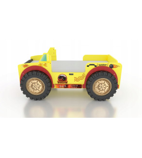 KRUDOX MONSTER TRUCK Kinderbett mit Matratze