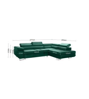 KRUDOX AVATAR L-förmiges Ecksofa