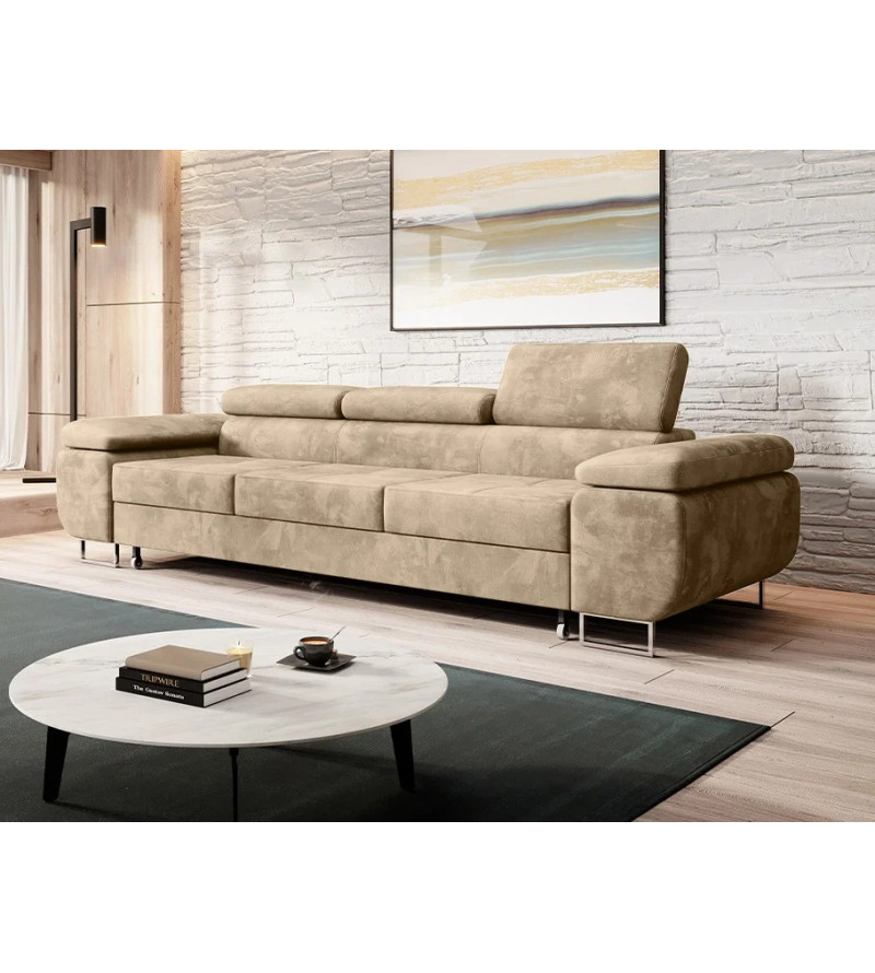 KRUDOX NRG Schlafsofa mit verstellbarer Kopfstütze