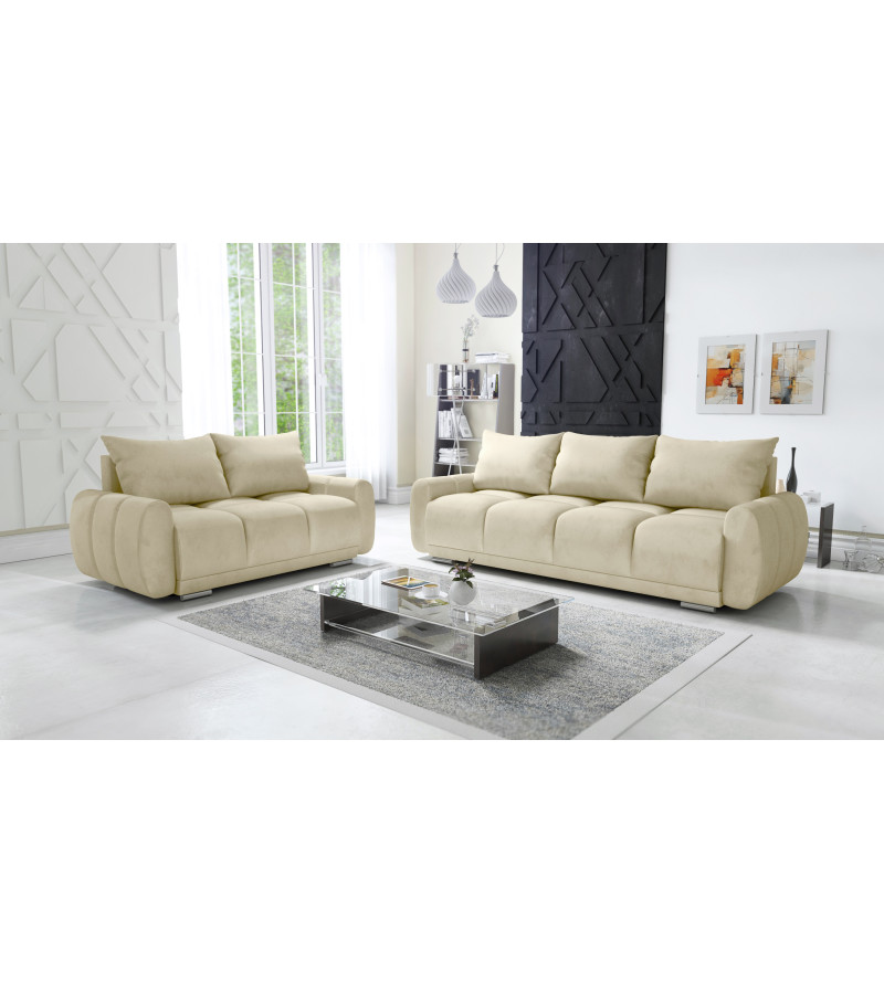 Gaba LONDON 3+2 Sofa Bed Set Velvet