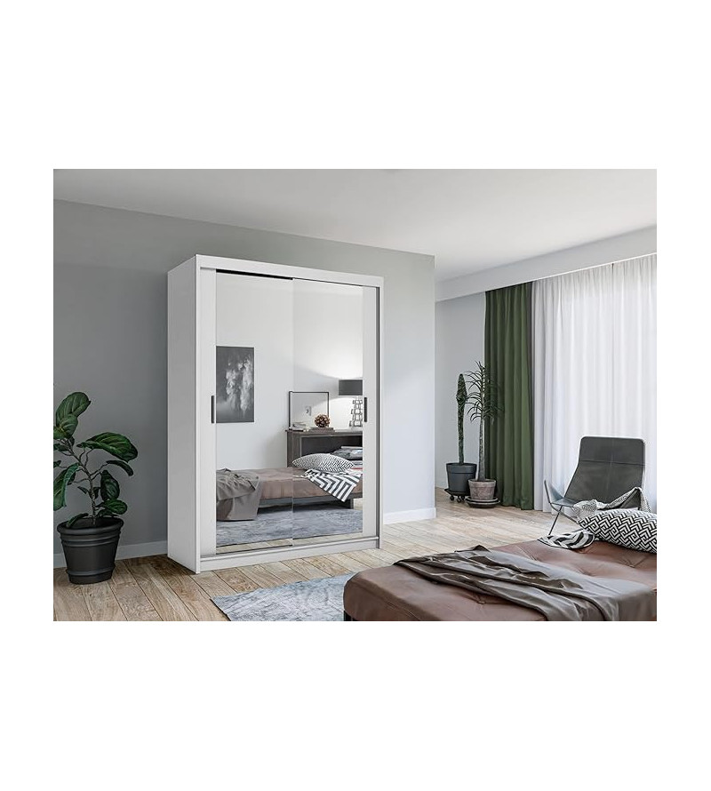 Schwebetürenschrank Lux 120 cm mit Spiegel