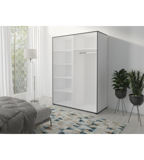 Schwebetürenschrank OS I 180 cm mit Spiegel