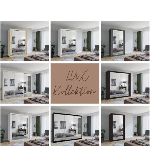 Schwebetürenschrank Lux 120 cm mit Spiegel