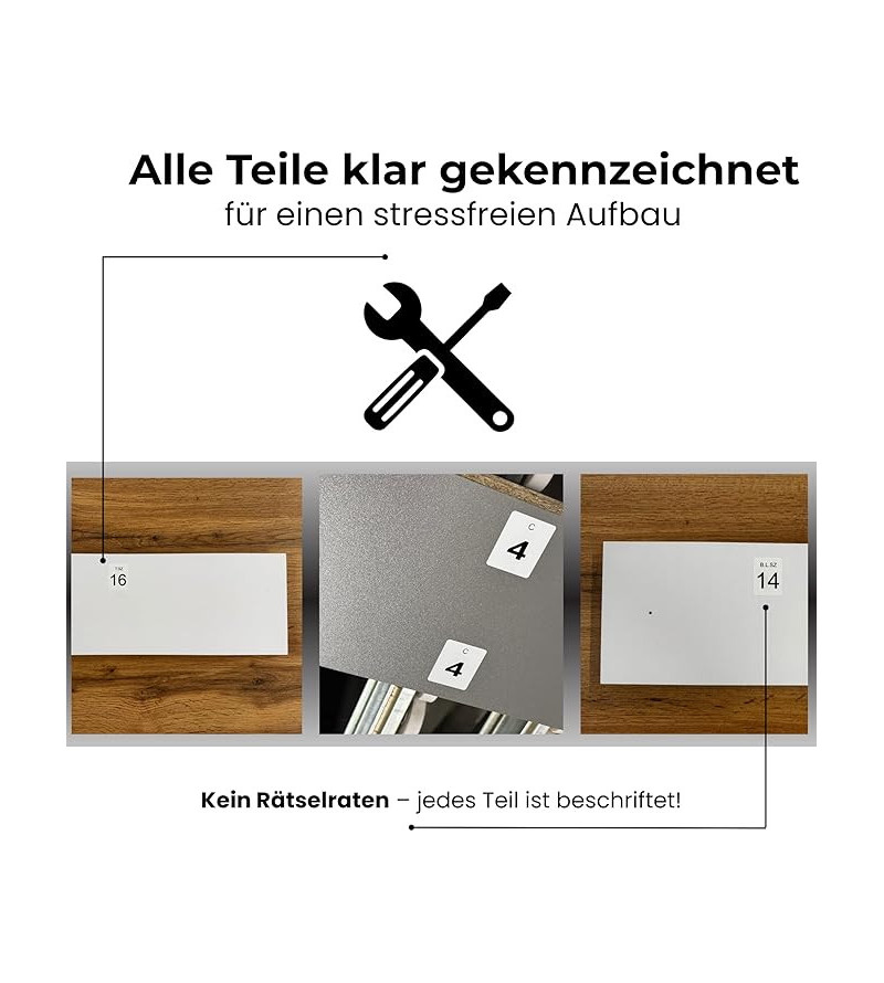 Schwebetürenschrank ROY 150 cm mit Spiegel