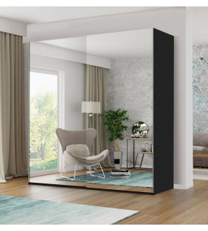Schwebetürenschrank GR 150 cm mit Spiegel