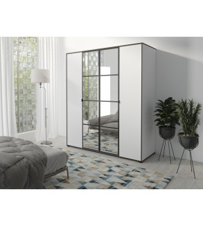 Schwebetürenschrank OS I 180 cm mit Spiegel