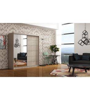 Schwebetürenschrank IN 150 cm mit Spiegel