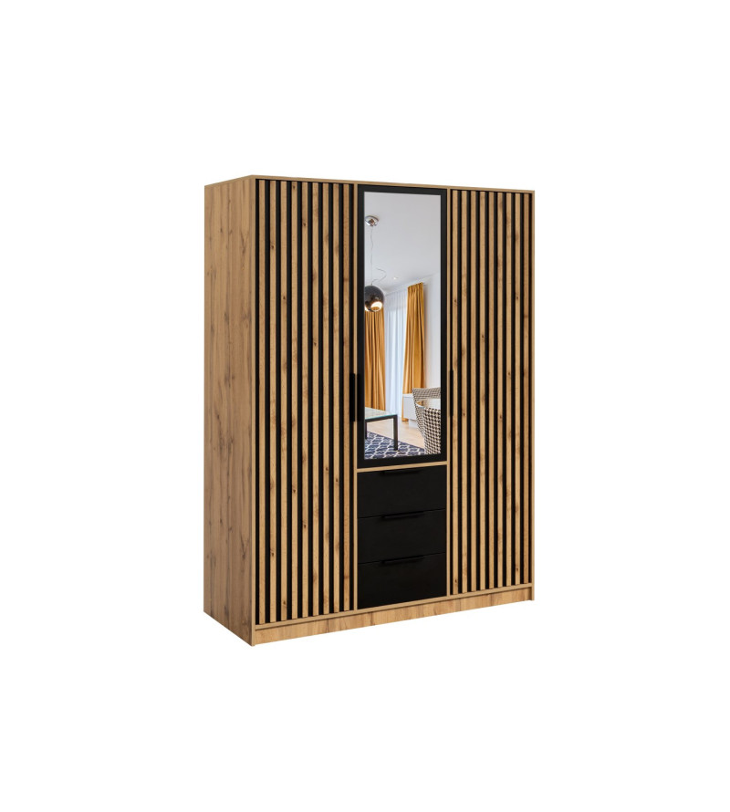 Kleiderschrank BA D3 LX mit Spiegel