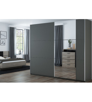 Schwebetürenschrank BS 250 cm mit Spiegel