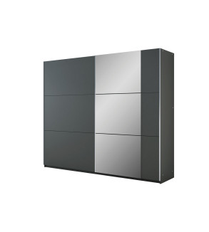 Schwebetürenschrank BS 250 cm mit Spiegel