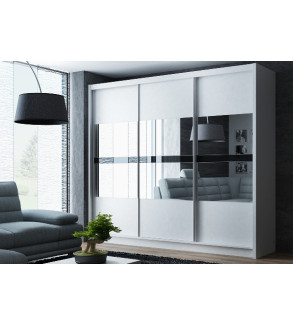 Schwebetürenschrank BT 250 cm mit Spiegel
