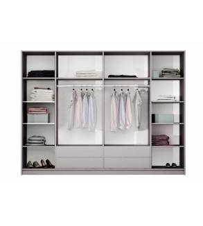 Kleiderschrank BR 255 cm mit Spiegel