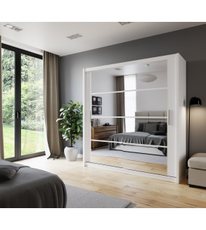 Schwebetürenschrank DT 203 cm mit Spiegel