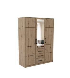 Kleiderschrank KS D3 149 cm mit Spiegel