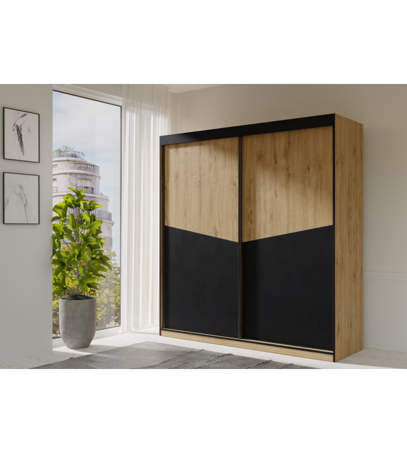 Schwebetürenschrank AS 200 cm