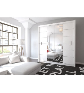 Schwebetürenschrank LZ II 203 cm mit Spiegel