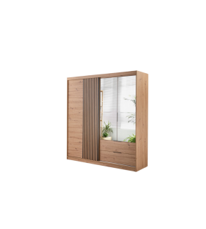 Schwebetürenschrank MA 203 cm mit Spiegel