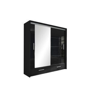 Schwebetürenschrank MS 203 cm mit Spiegel