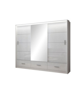 Schwebetürenschrank MS 250 cm mit Spiegel