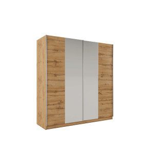 Schwebetürenschrank PA 200 cm mit Spiegel