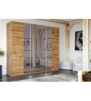 Schwebetürenschrank PA 250 cm mit Spiegel