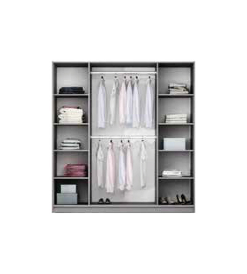 Schwebetürenschrank RS 225 cm mit Spiegel
