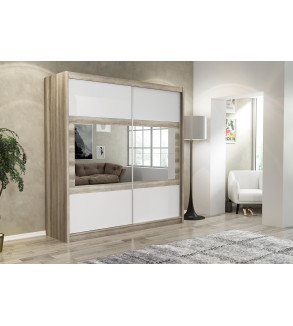 Schwebetürenschrank SR 203 cm mit Spiegel